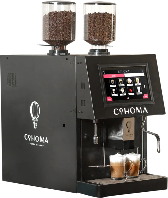 Black Cohoma Max coffee machine