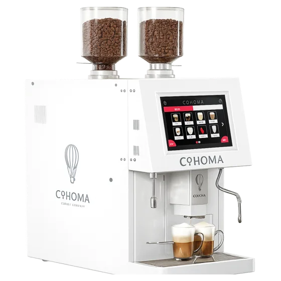 White Cohoma Max coffee machine