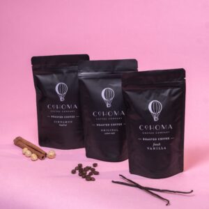 Roasted coffee sampler packs of variety