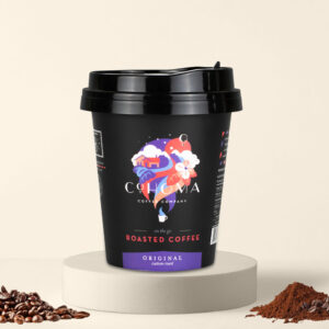 Cohoma Original Custom Roast on-the-go roasted coffee cup with freshly roasted AA+ Arabica coffee