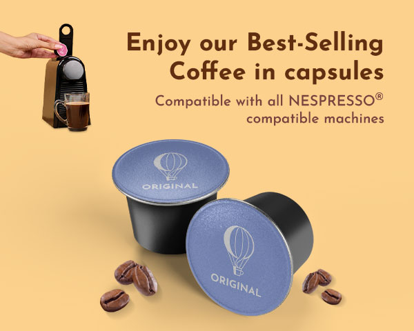 Banner of Coffee Capsules Category Page.